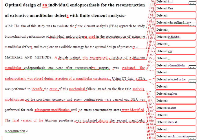 SCI论文英语润色范，Journal of Cranio-Maxillofacial Surgery（ IF 1.610）发表案例