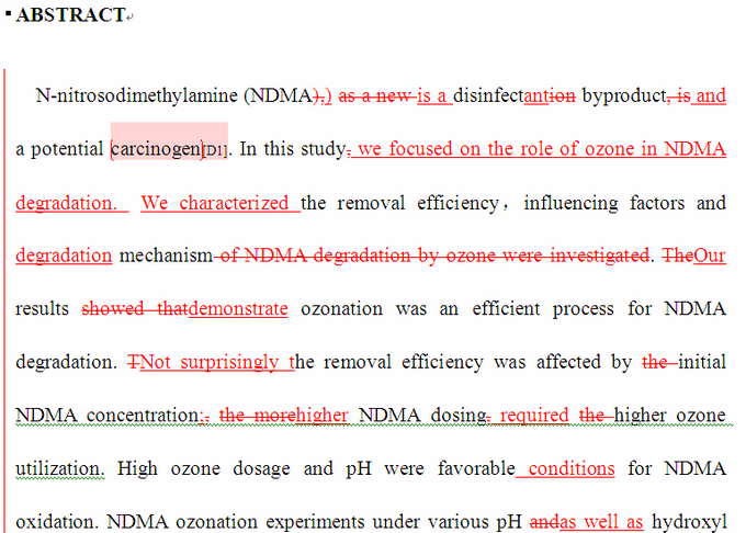 SCI论文英语润色范例,Water Research( IF 4.655)发表案例