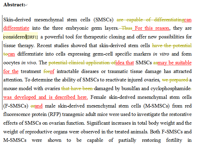 SCI论文英语润色范例,PLoS ONE( IF 3.534)发表案例
