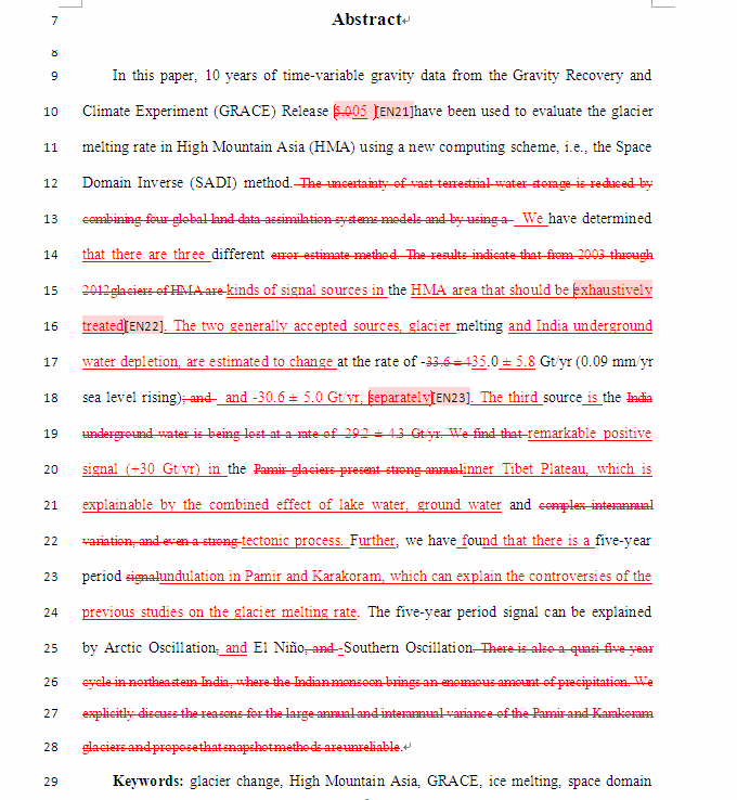 SCI论文英语润色Journal of Geophysical Research: Solid Earth( IF 3.440)发表案例